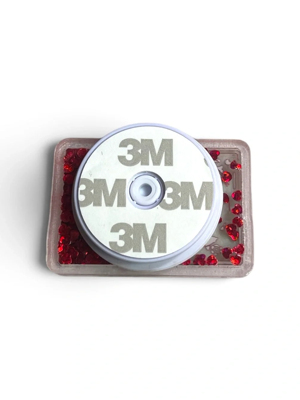BTS Red Glitter Shaker Phone Grip